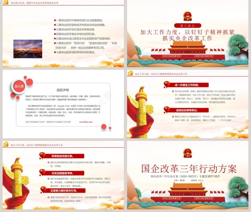 国企改革三年行动方案PPT模板第5张