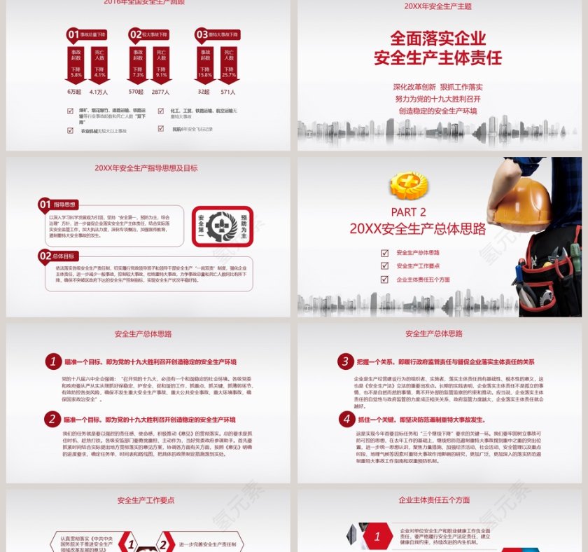 2018安全生产月宣传安全教育PPT安全生产PPT第2张