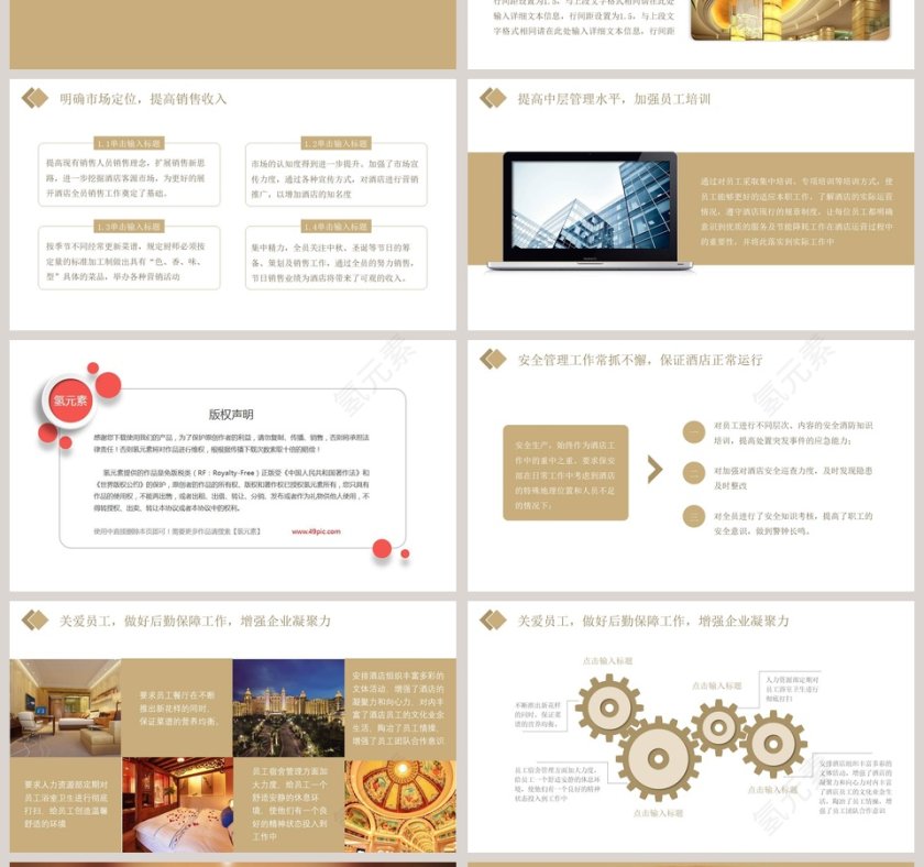 酒店经理述职报告PPT第4张