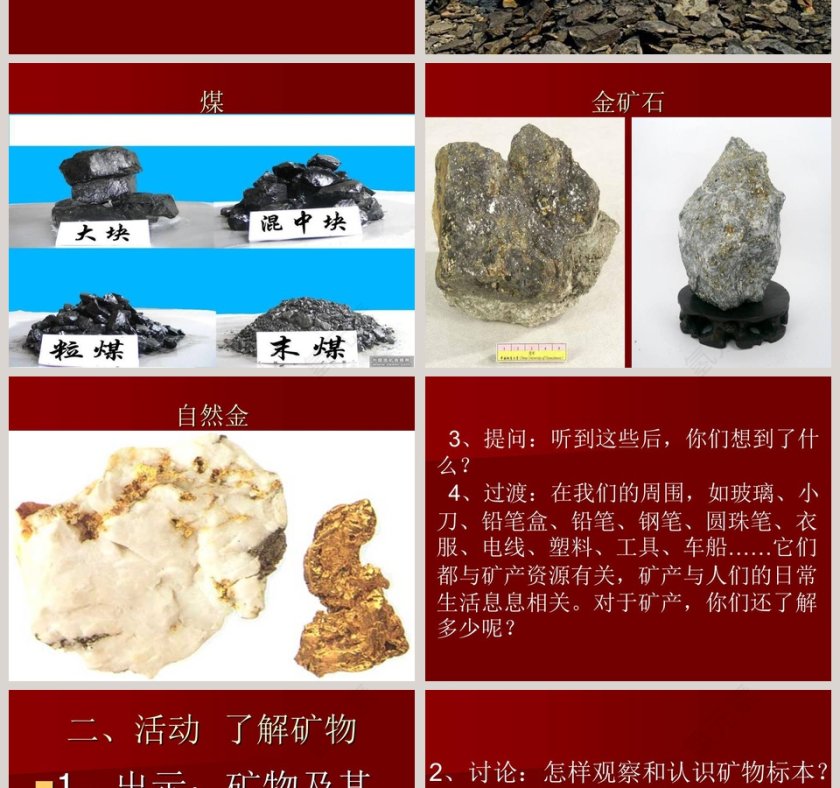 走近矿产：行业工作总结PPT模板第2张