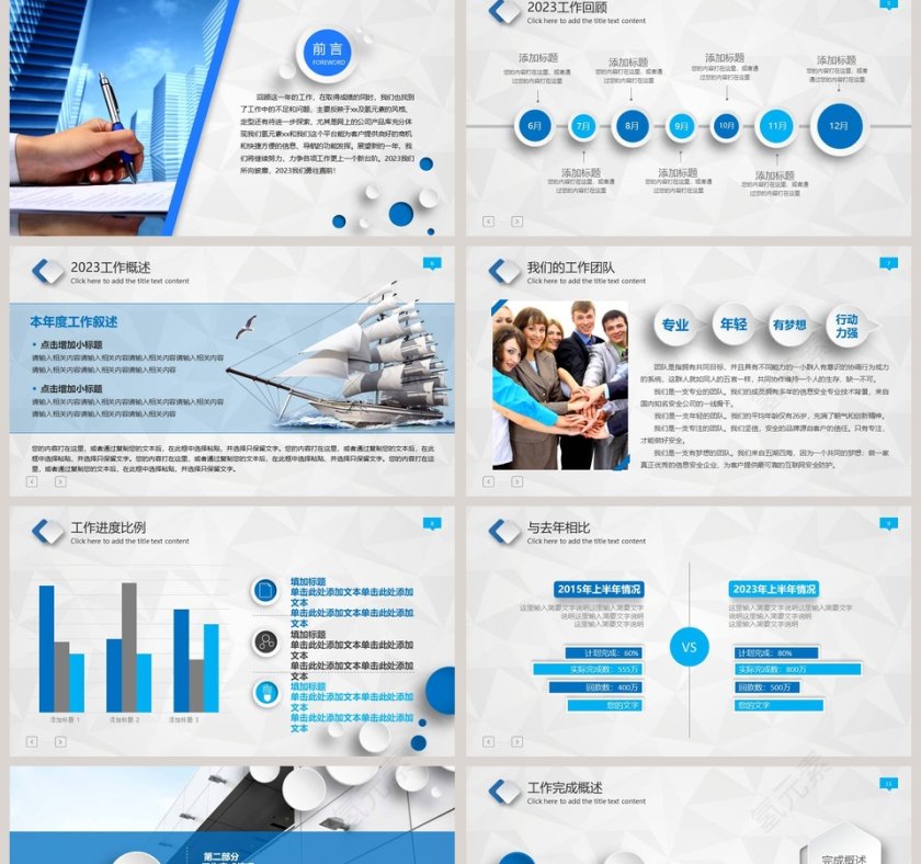 2018工作报告年终总结PPT第2张