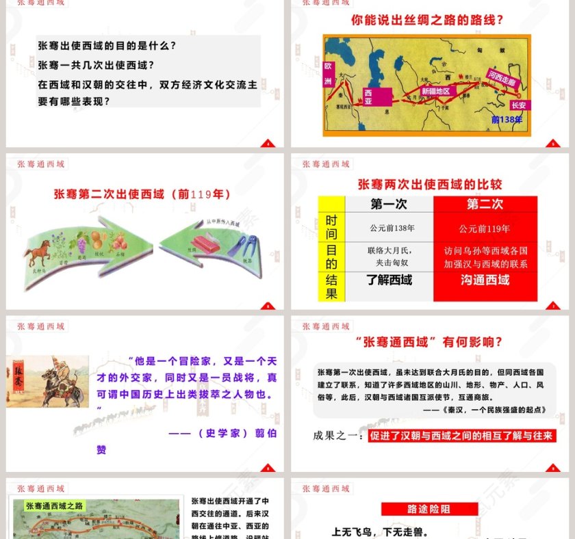 沟通中外文明的-丝绸之路教学ppt课件第2张