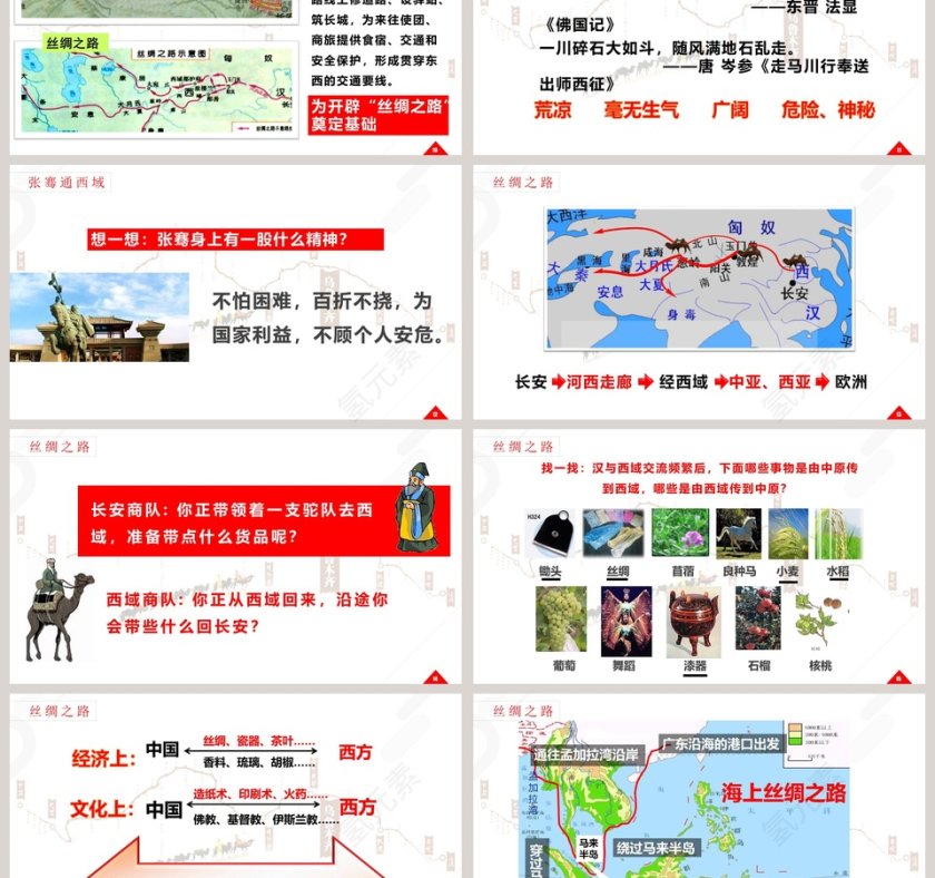 沟通中外文明的-丝绸之路教学ppt课件第3张