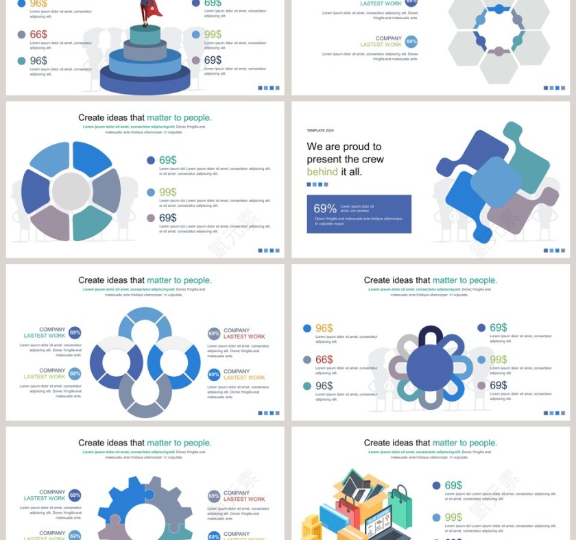 商务团队可视化图表集第3张