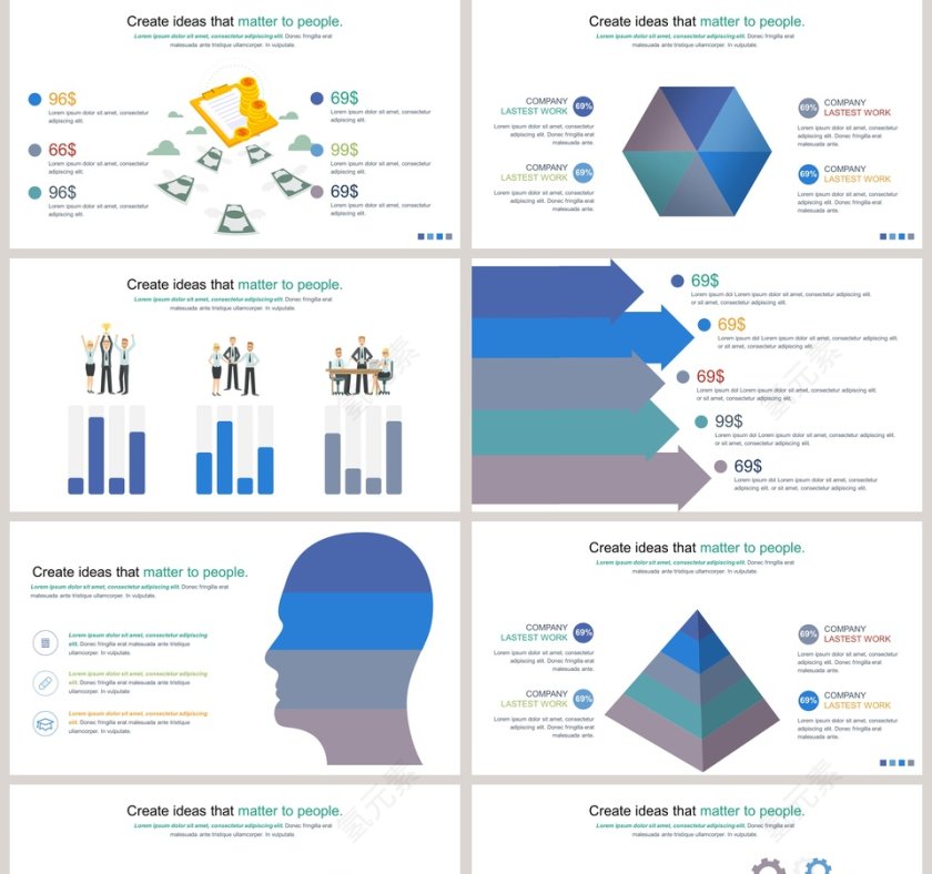 商务团队可视化图表集第5张