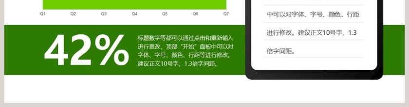 文件板夹说明PPT折线图模板第2张