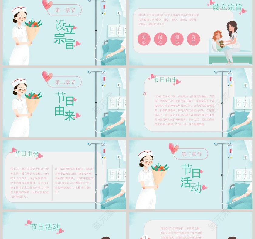 卡通512国际护士节护士工作报告第2张