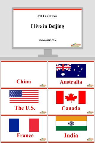 I live in Beijing-Unit 1 Countries教学ppt课件