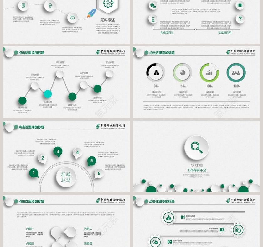 银行工作总结报告PPT第3张
