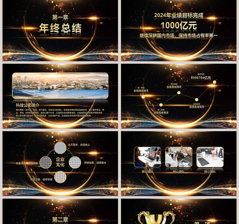 科技公司年终总结暨颁奖典礼年会PPT第2张