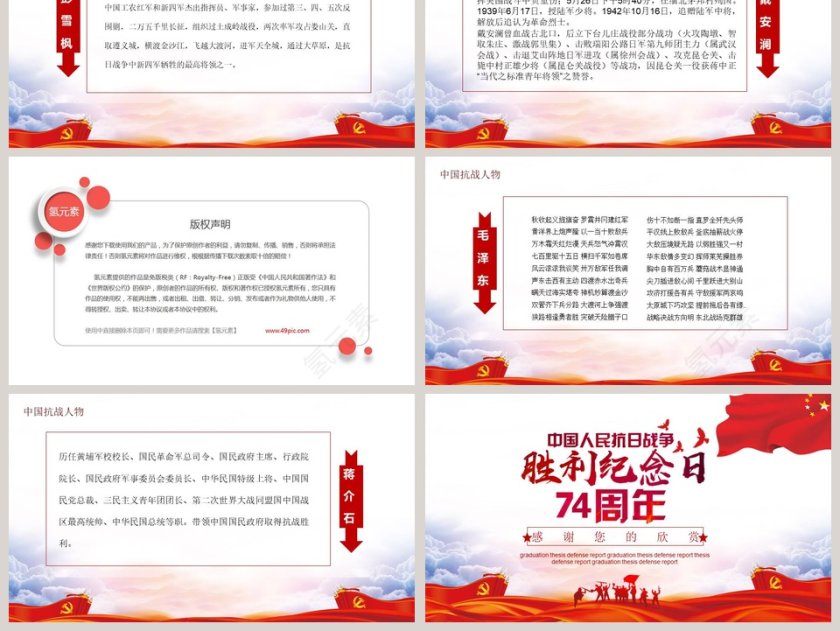 中国人民抗日战争胜利纪念日模板第6张