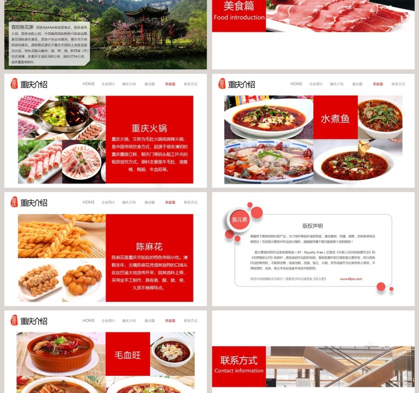 重庆印象宣传策划PPT模板第3张