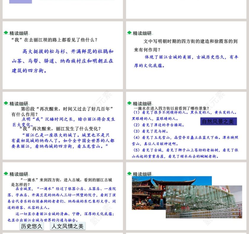 八年级语文下册一滴水经过丽江语文课件PPT第4张