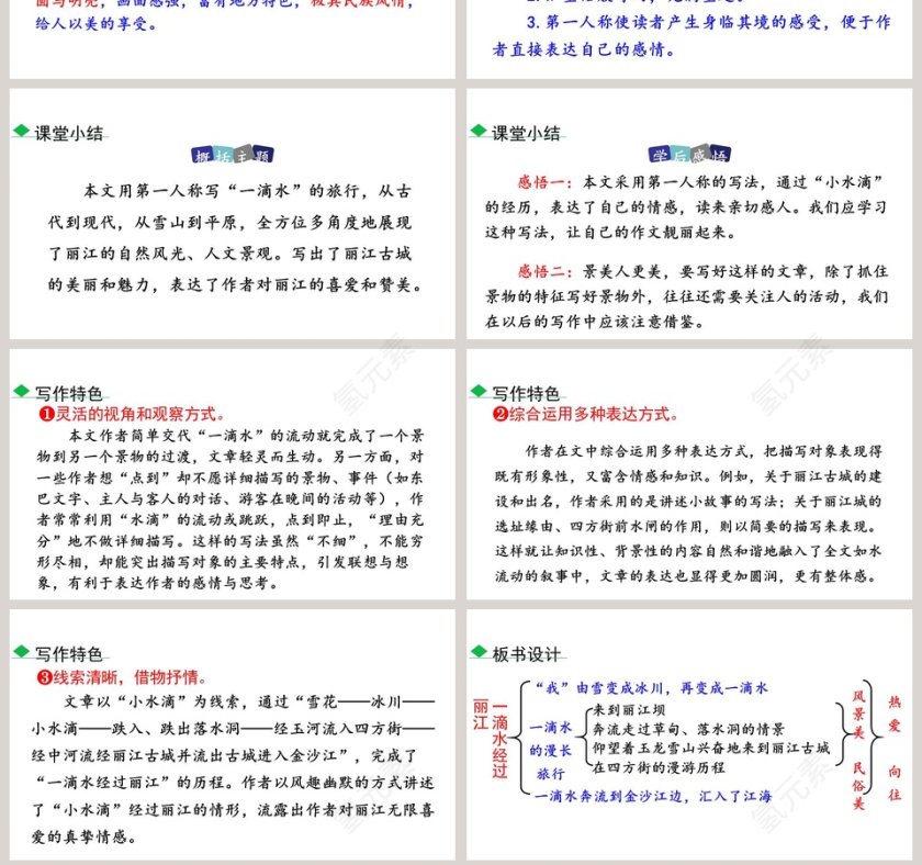 八年级语文下册一滴水经过丽江语文课件PPT第7张