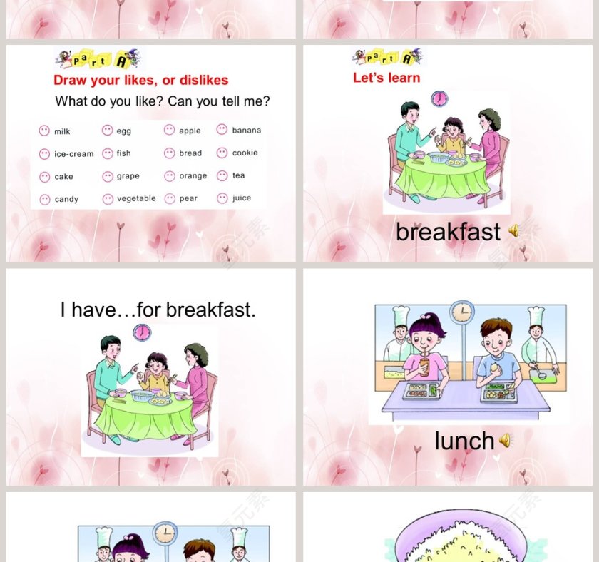 陕旅版四年级上册-Unit3 Whats for breakfast教学ppt课件第2张