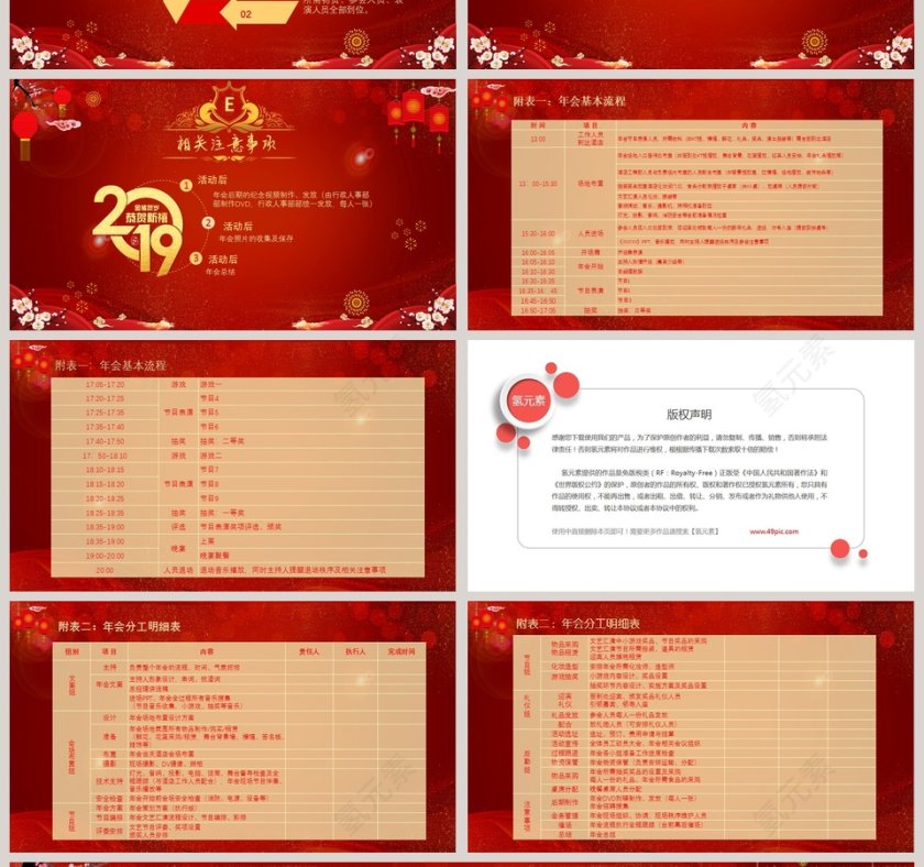 红色大气年终答谢会公司年会活动策划方案PPT第4张