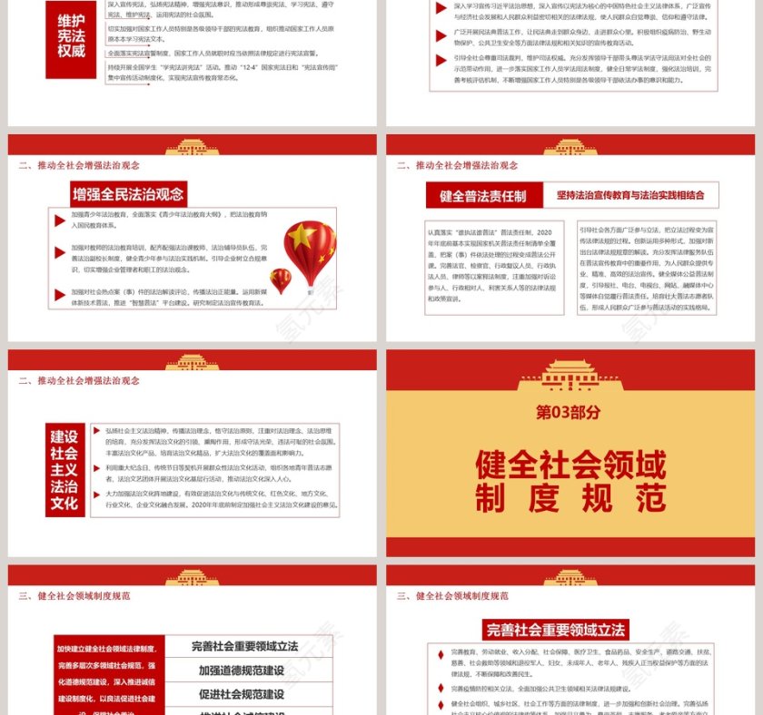 中共中央印发法治社会建设实施纲要专题党课PPT模板第3张