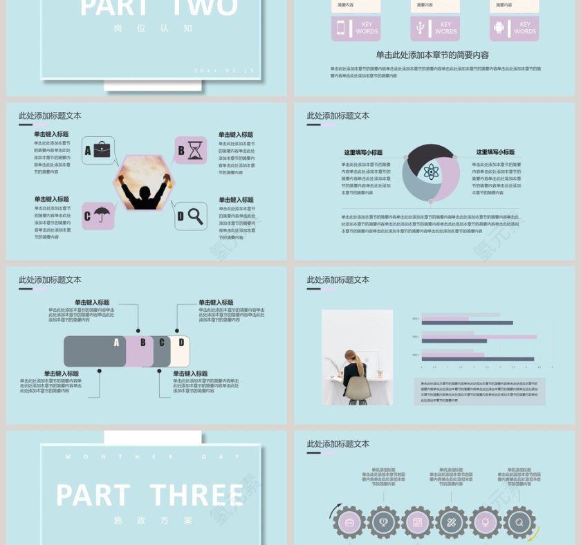 蓝色清新简约岗位竞聘报告PPT第3张