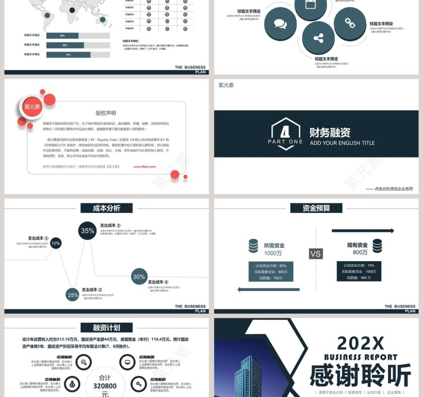 企业创业计划书PPT模板第6张
