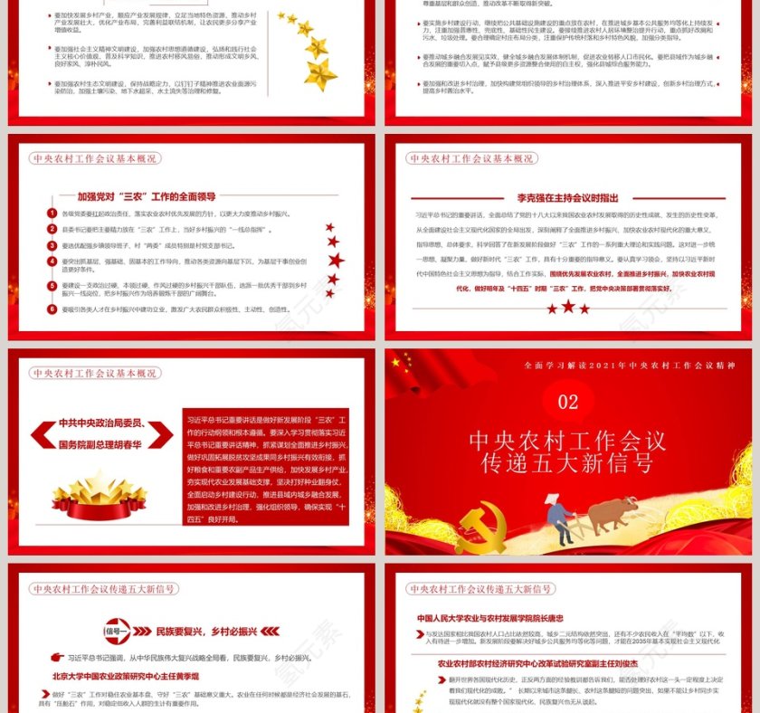 中央农村工作会议“三农”工作重心的历史性转移PPT模板第3张