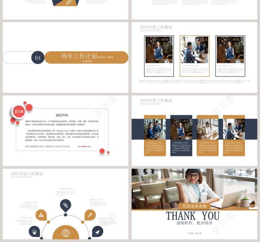 公司企业金融理财年度工作总结汇报PPT模板第4张