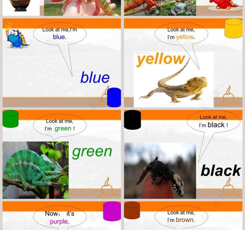 Unit 2 Letscolour it - 教育培训行业PPT模板内容设计第2张