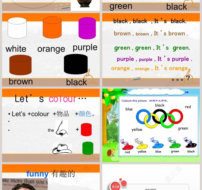 Unit 2 Letscolour it - 教育培训行业PPT模板内容设计第4张