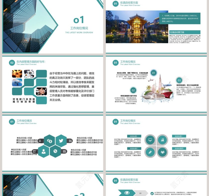 酒店经理述职报告PPT第2张