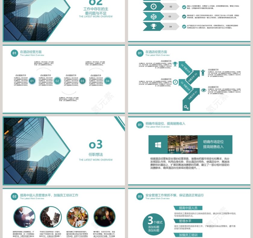 酒店经理述职报告PPT第3张