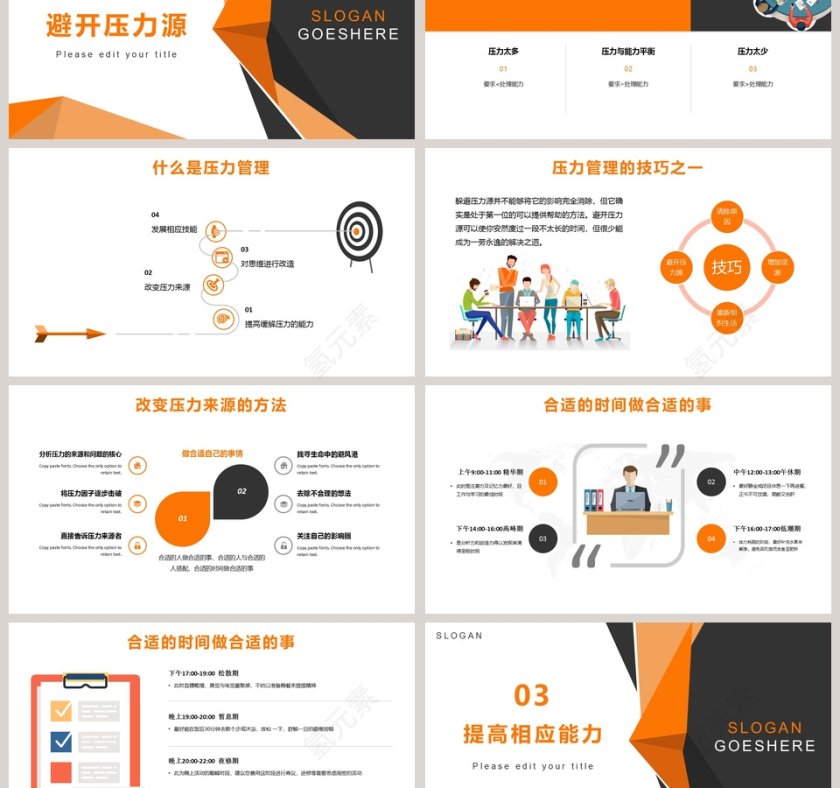 企业培训压力与情绪管理PPT模板第3张