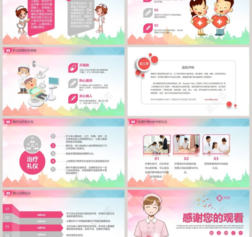 护士服务规范与礼仪培训PPT模板第6张
