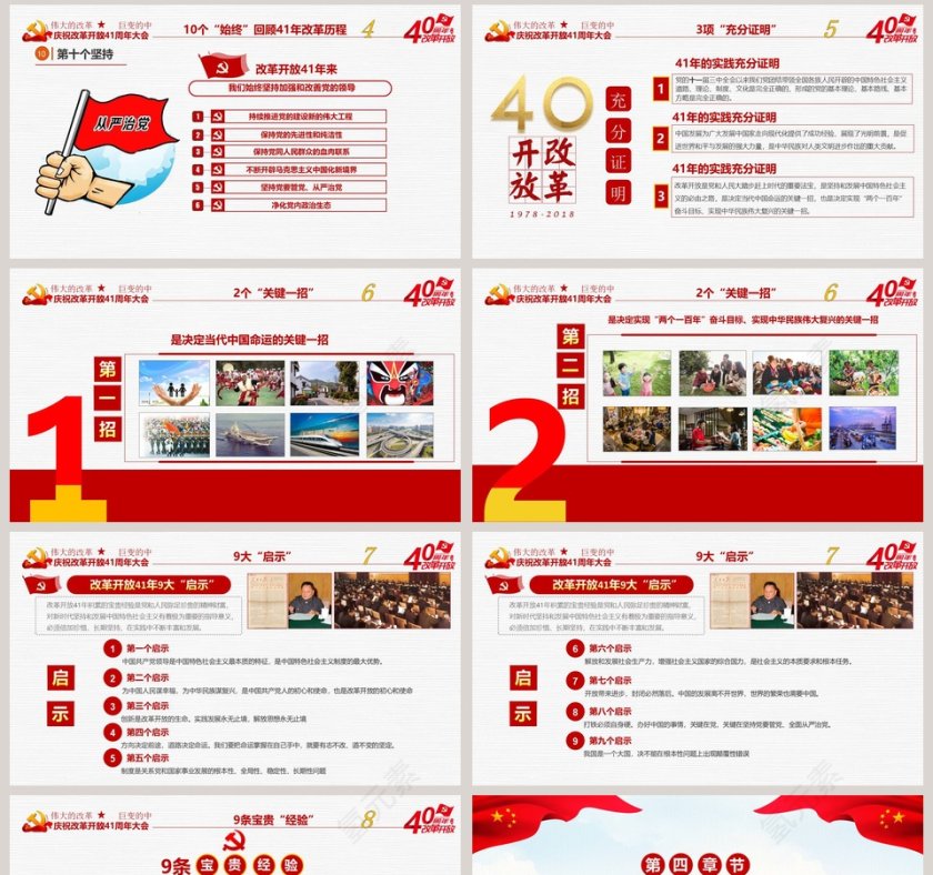 2019年庆祝改革开放41周年大会PPT全文学习解读第8张