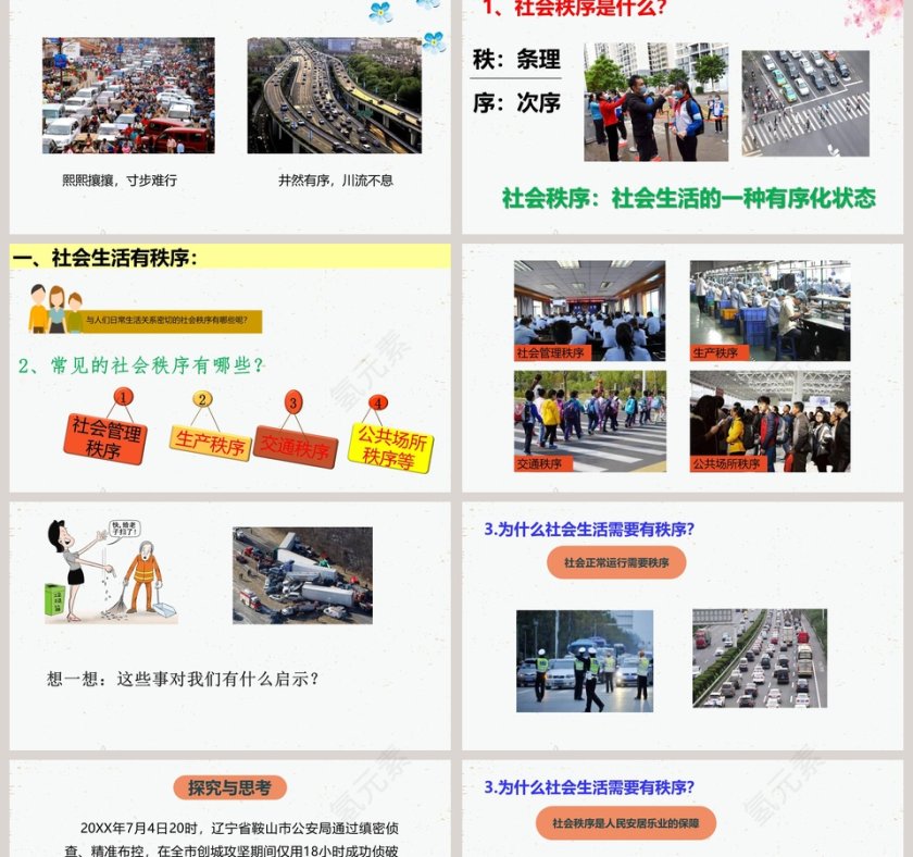 维护秩序-第三课   社会生活离不开规则教学ppt课件第2张