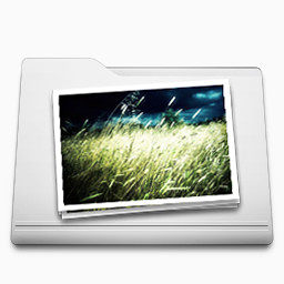 白色的图片文件夹图标