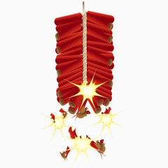 红色的鞭炮图标