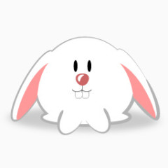可爱小兔子图标