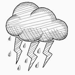 雷雨天气图标