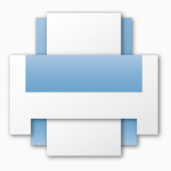 蓝色的打印机图标