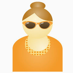 带太阳眼镜的妇女图标