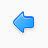蓝色的左箭头图标