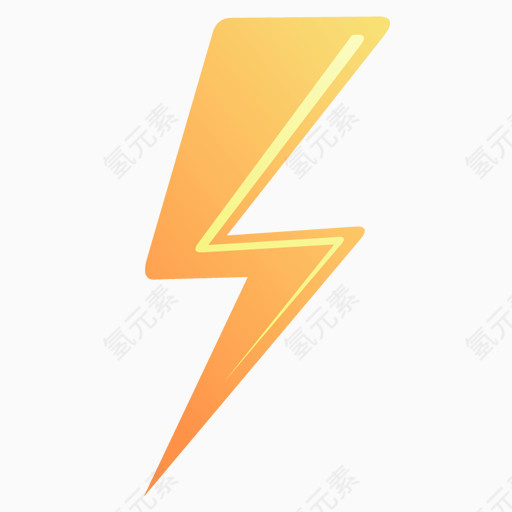 闪电符号图标