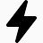 闪电标志图标