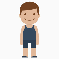 背心短裤人物图标下载