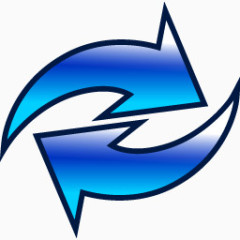 蓝色的刷新按钮图标