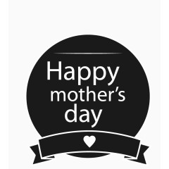 白色母亲节标签