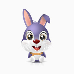 可爱小野兔图标