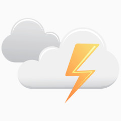雷电天气符号图标