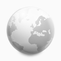 灰色的地球图标