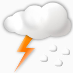 雷阵雨天气图标