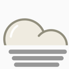 灰色调天气预报图标